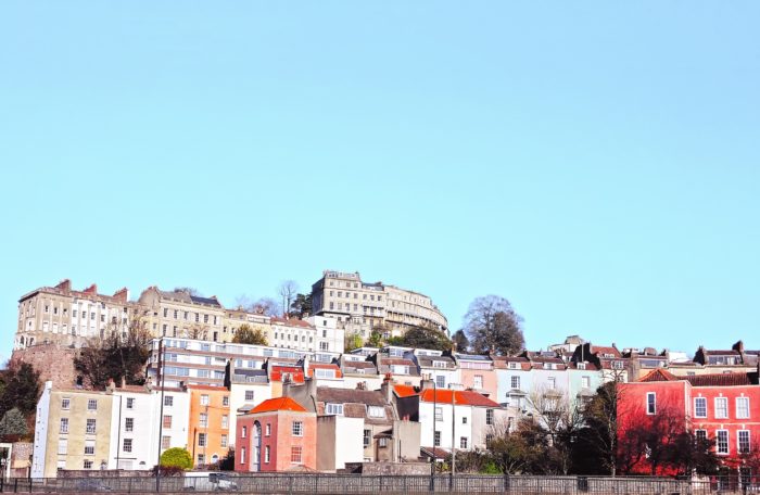 Colourful houses in bohemian Bristol