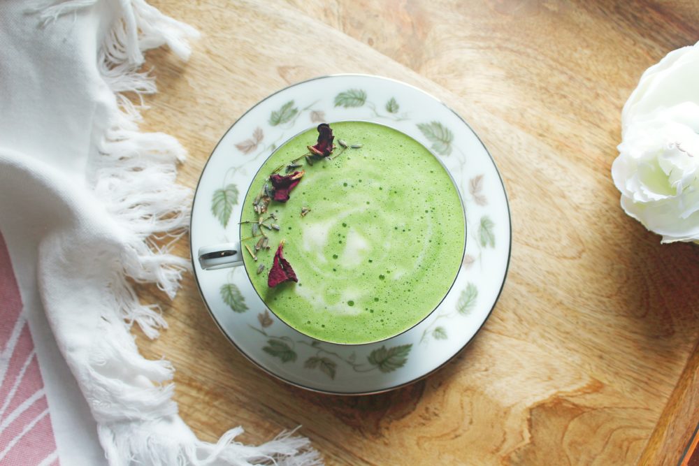 Sugar-Free Lavender Matcha Latte