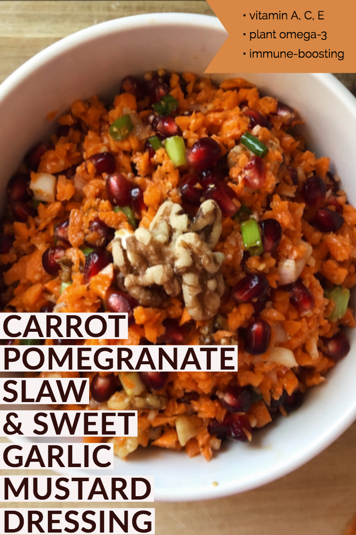 Carrot Pomegranate Slaw