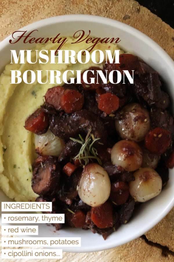 Mushroom bourgignon