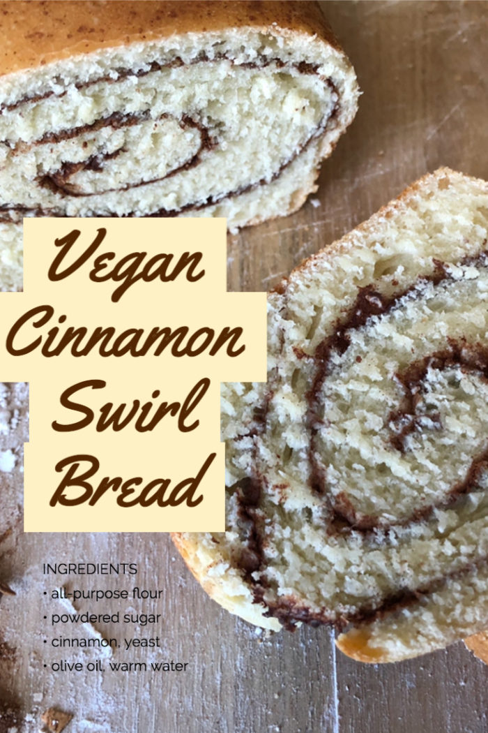 vegan cinnamon swirl bread