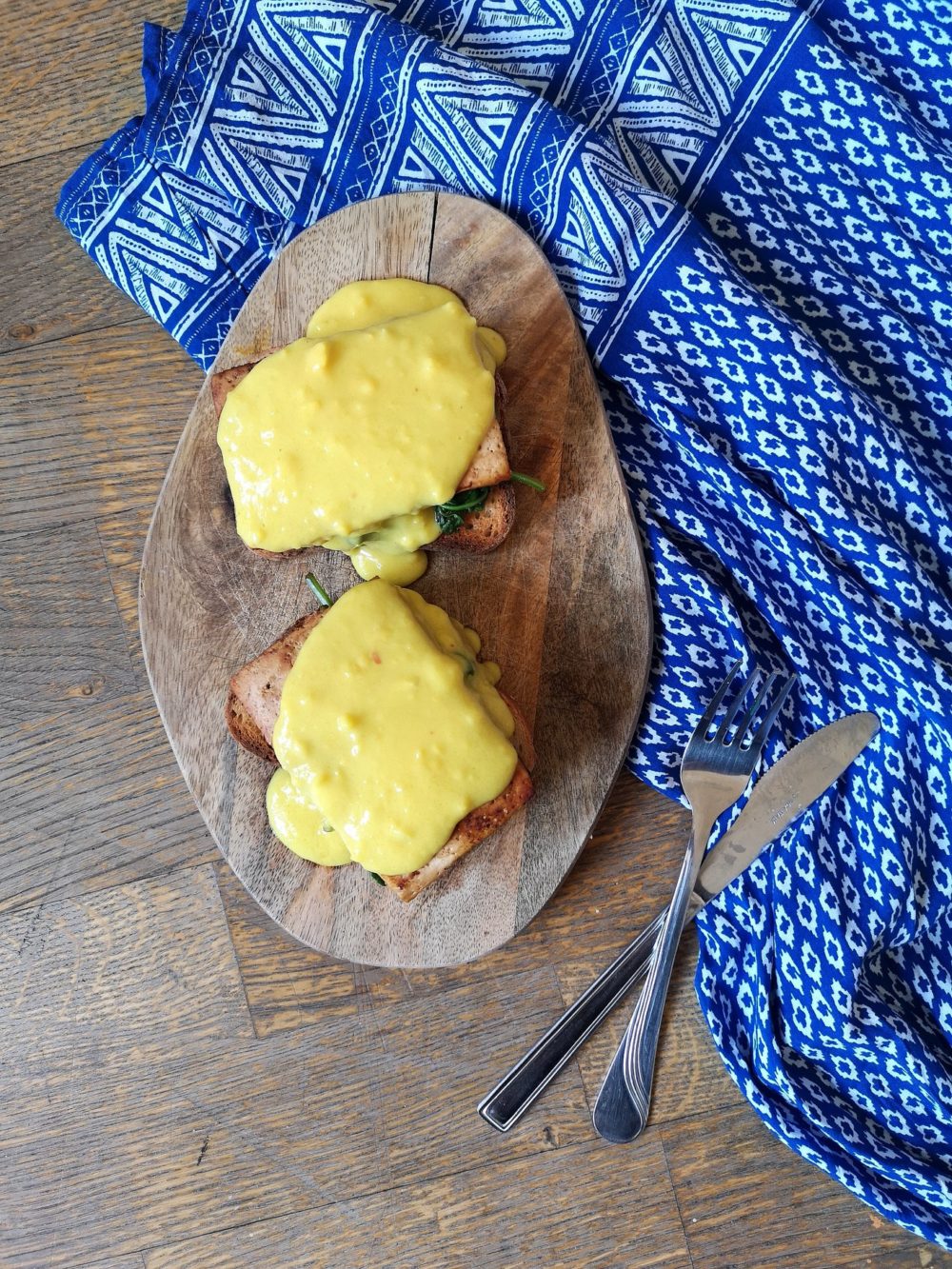 Vegan tofu benedict