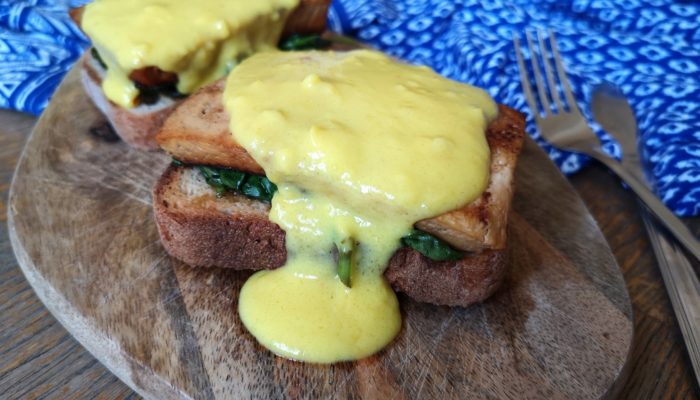 Vegan tofu benedict