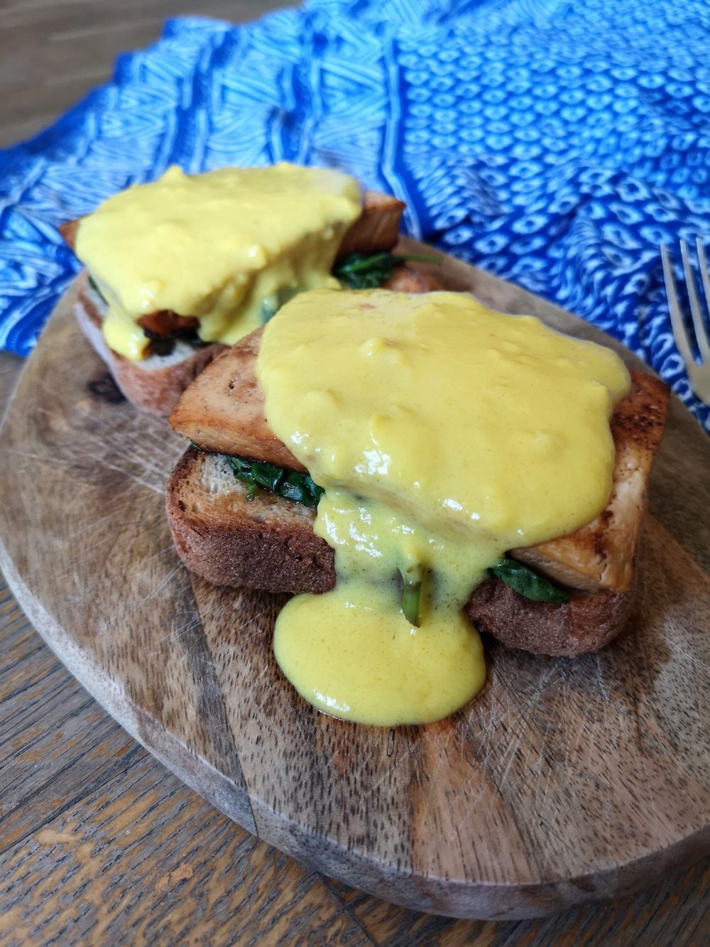 Vegan tofu benedict