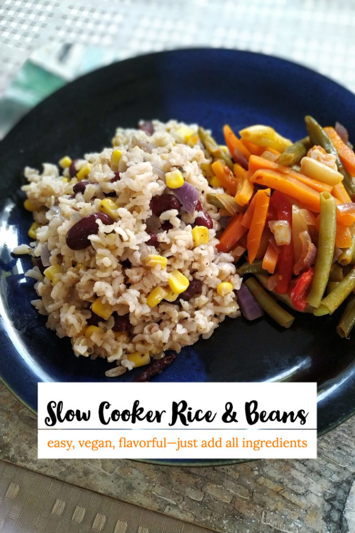 slow cooker rice and beans