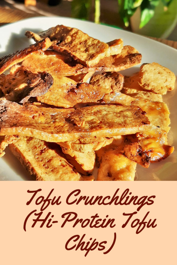 Tofu Chips (Tofu Crunchlings) with caption