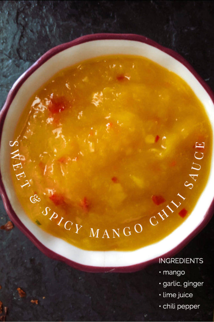 Mango Chili Sauce with caption