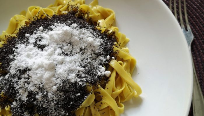 Hungarian poppy seed noodles