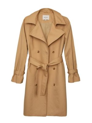 trench coat against a white background