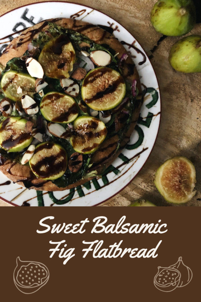 Balsamic Fig Flatbread with caption