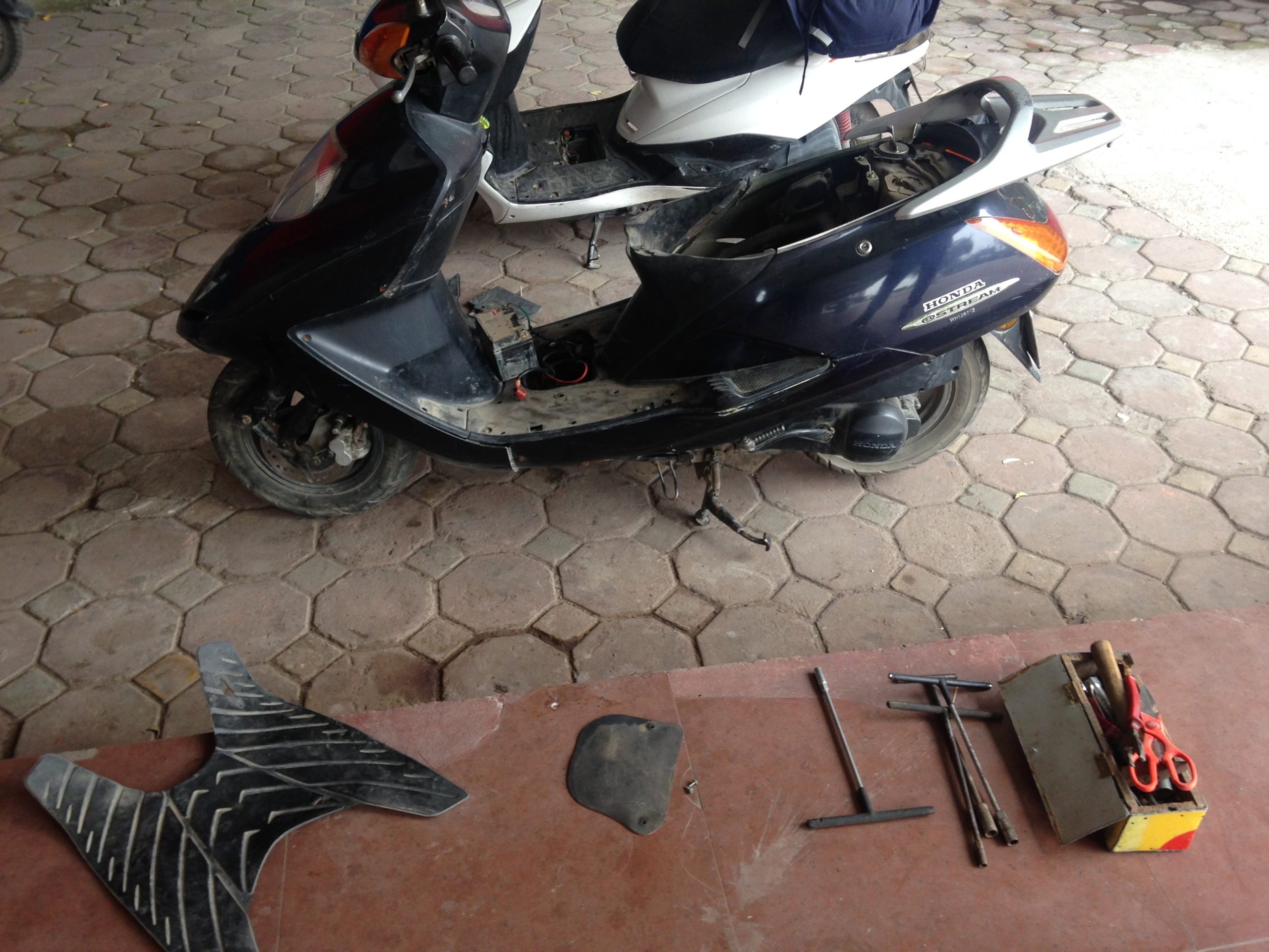 Broken Motorbike in Vietnam