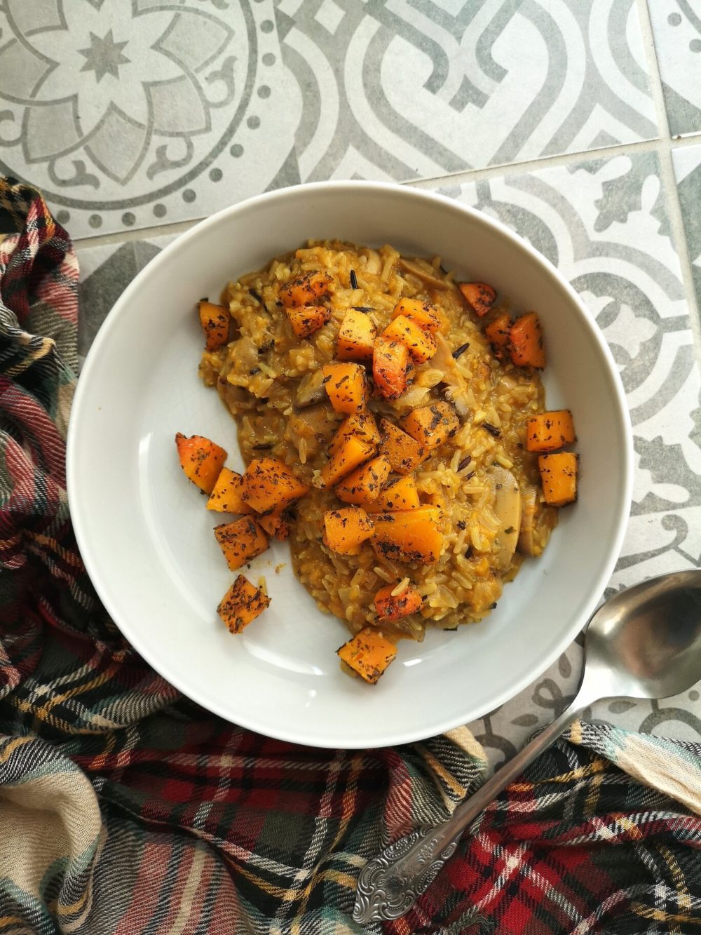pumpkin wild rice risotto