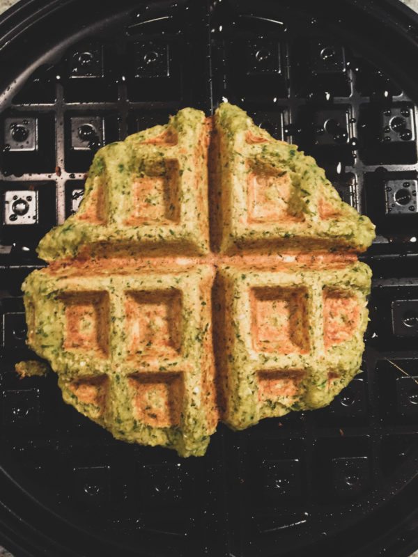 falafel on a waffle griddle