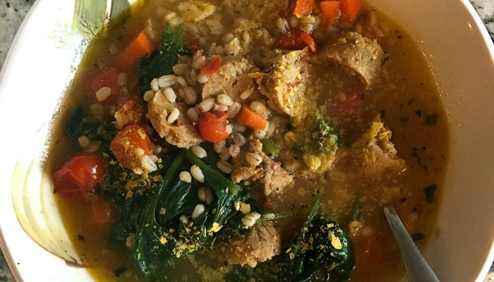 vegan Italian wedding soup