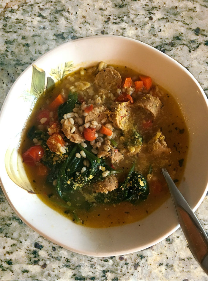 vegan Italian wedding soup