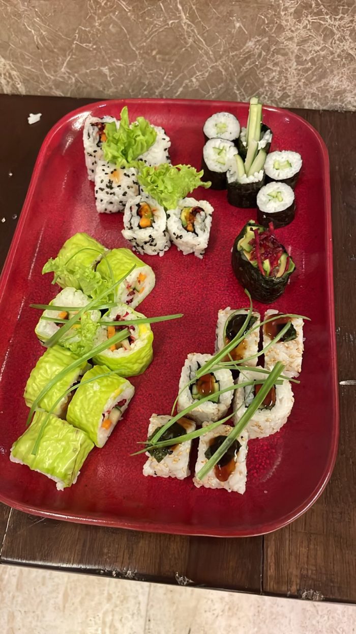 vegan sushi feast