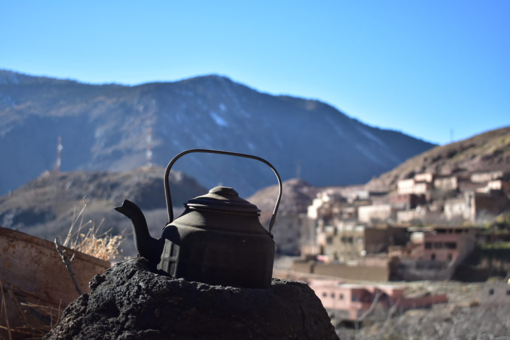 Tea-pot overlooking the Valley of Imlil