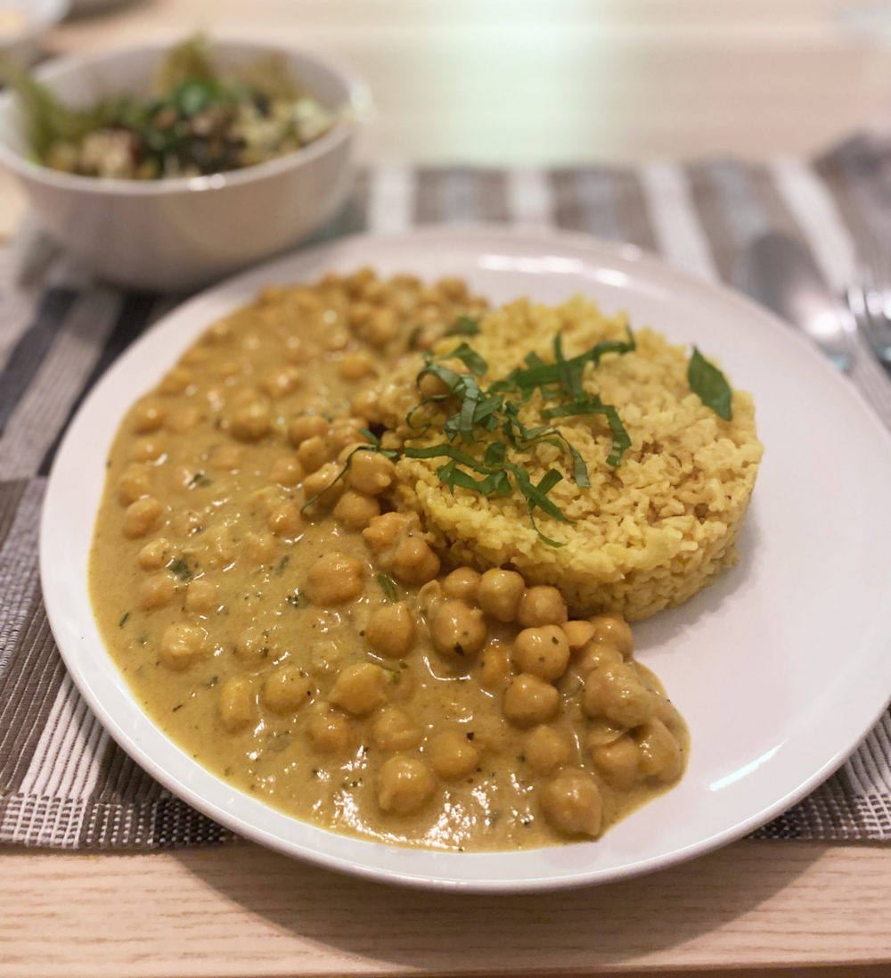 5-ingredient chickpea curry