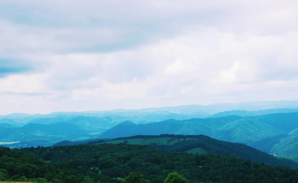 Allegheny Mountains covered in trees