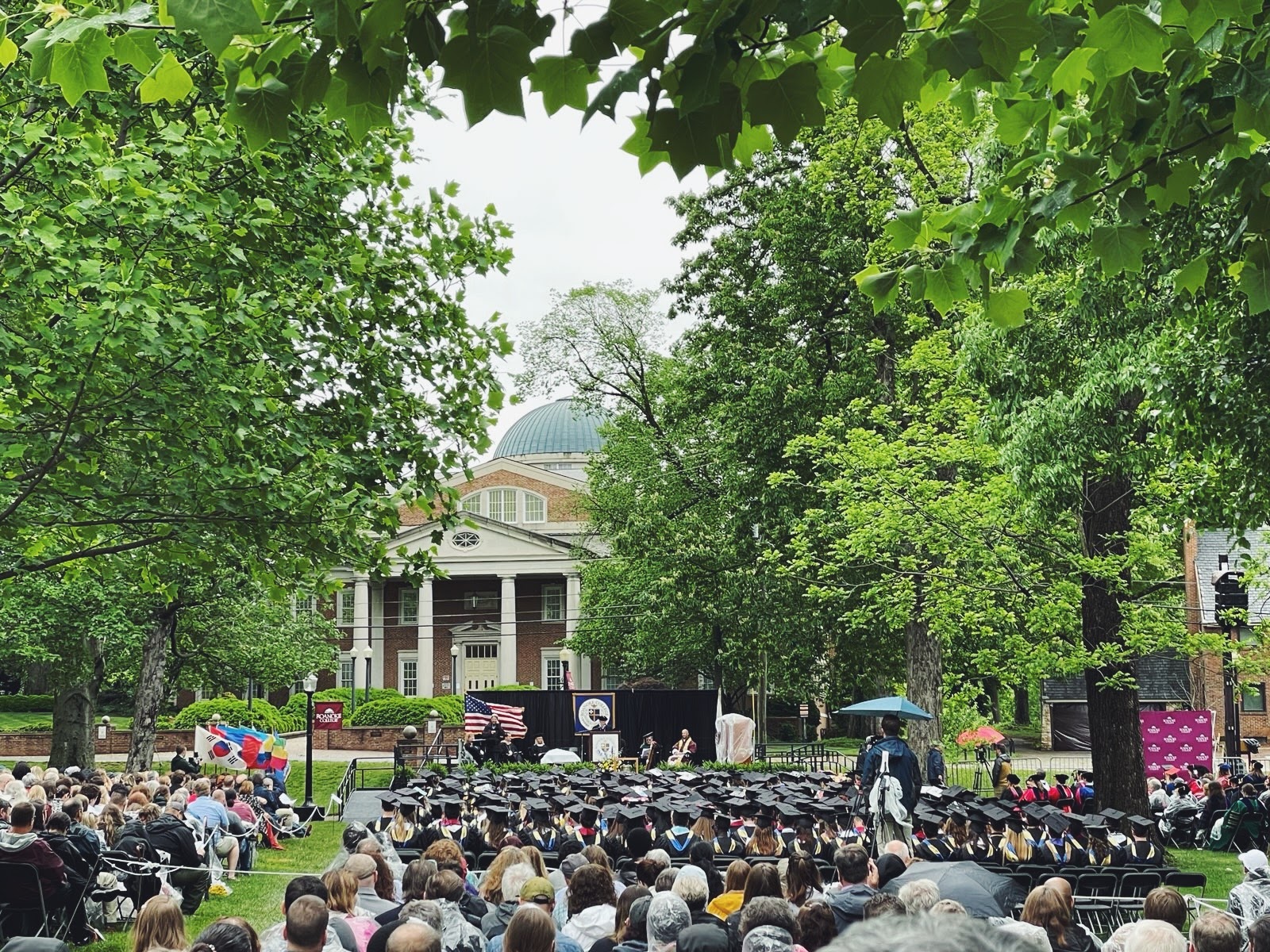 graduation day crowd