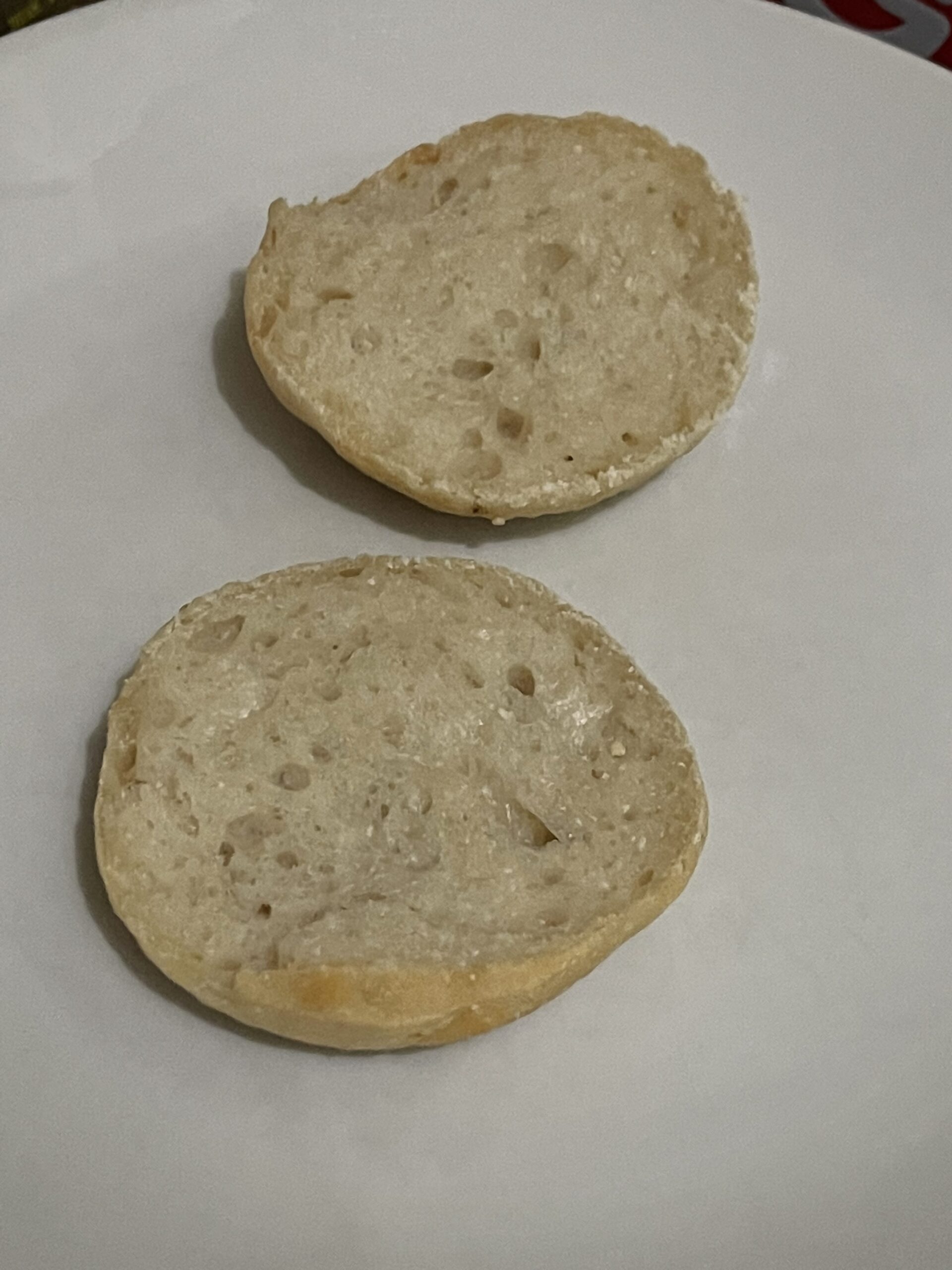buns on a white pate