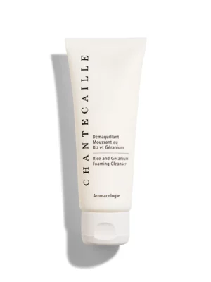 Rice and Geranium foaming cleanser by Chantecaille against a white background